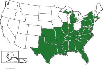 Distribution map