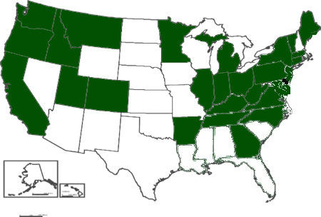 Opuntia humifusa distribution