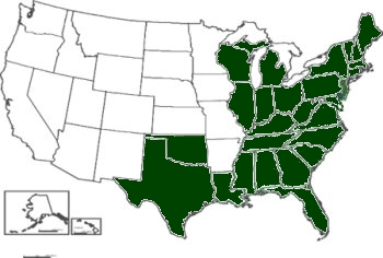 Triadenum virginicum distribution