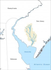 Maurice River watershed map