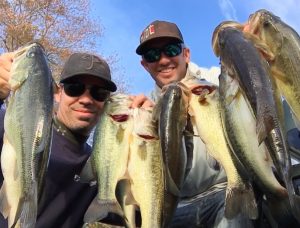 Great catch of large mouth bass by Dave Mazowski and Gregory DiPalma