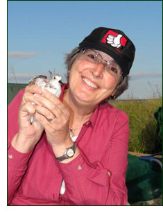 Jane with bird