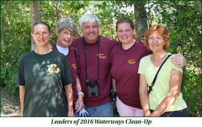 Leaders of 2016 Waterways Clean-Up