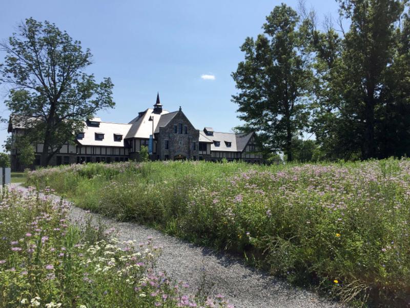 Duke Farms meadow and visitor center